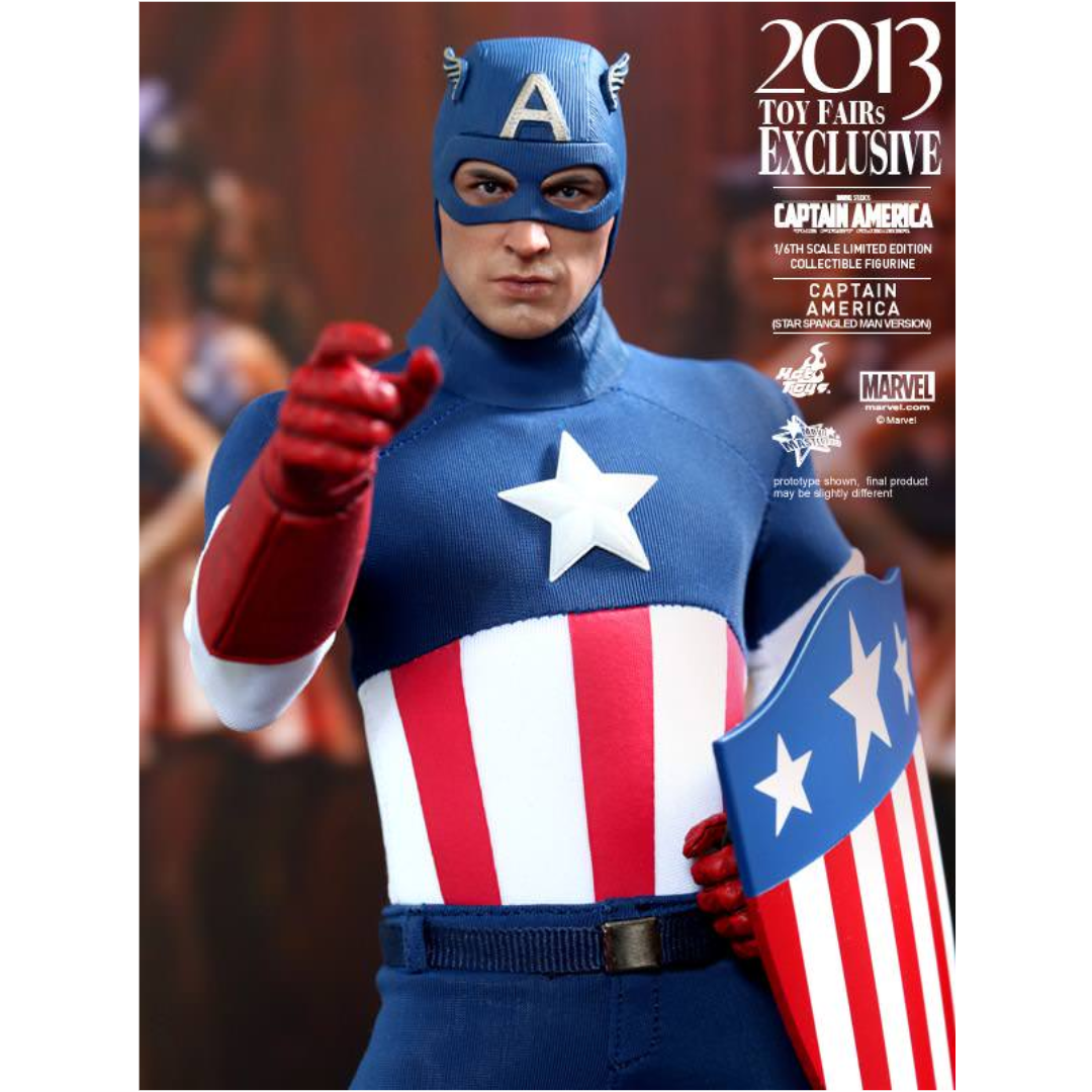 Captain America Star Sapngled Man Version 1/6 - Captain America: The First Avenger Hot Toys