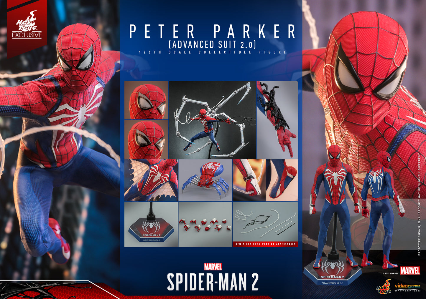 Peter Parker Advanced Suit 2.0 (Exclusive) 1/6 - Marvel's Spider-Man 2 Hot Toys