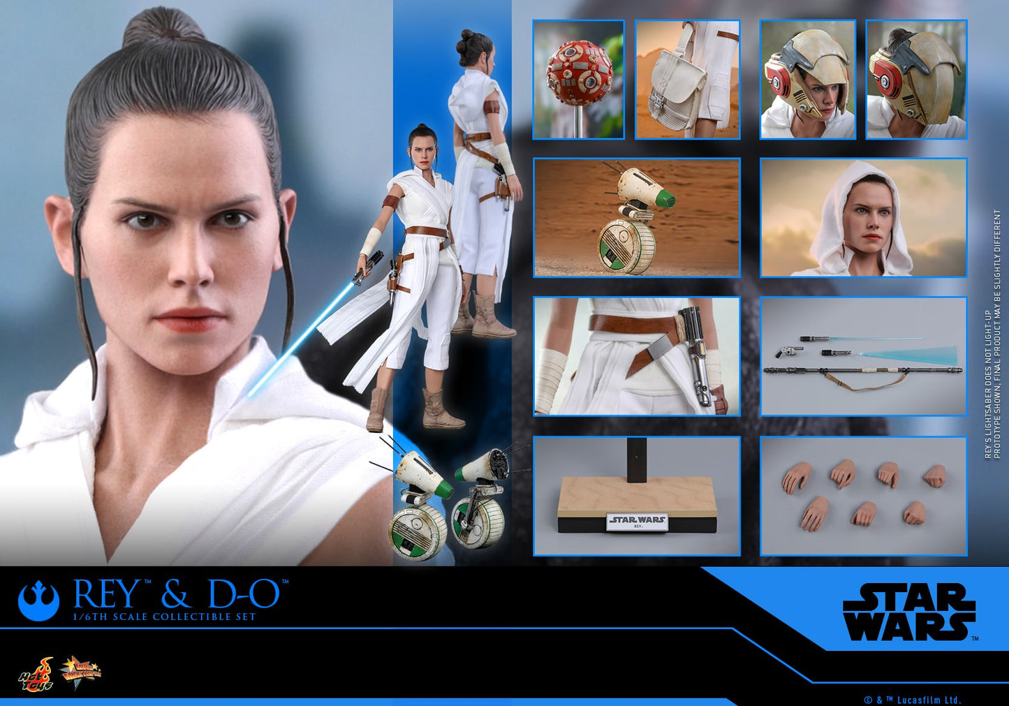 Rey & D-O 1/6 - Star Wars: The Rise of Skywalker Hot Toys