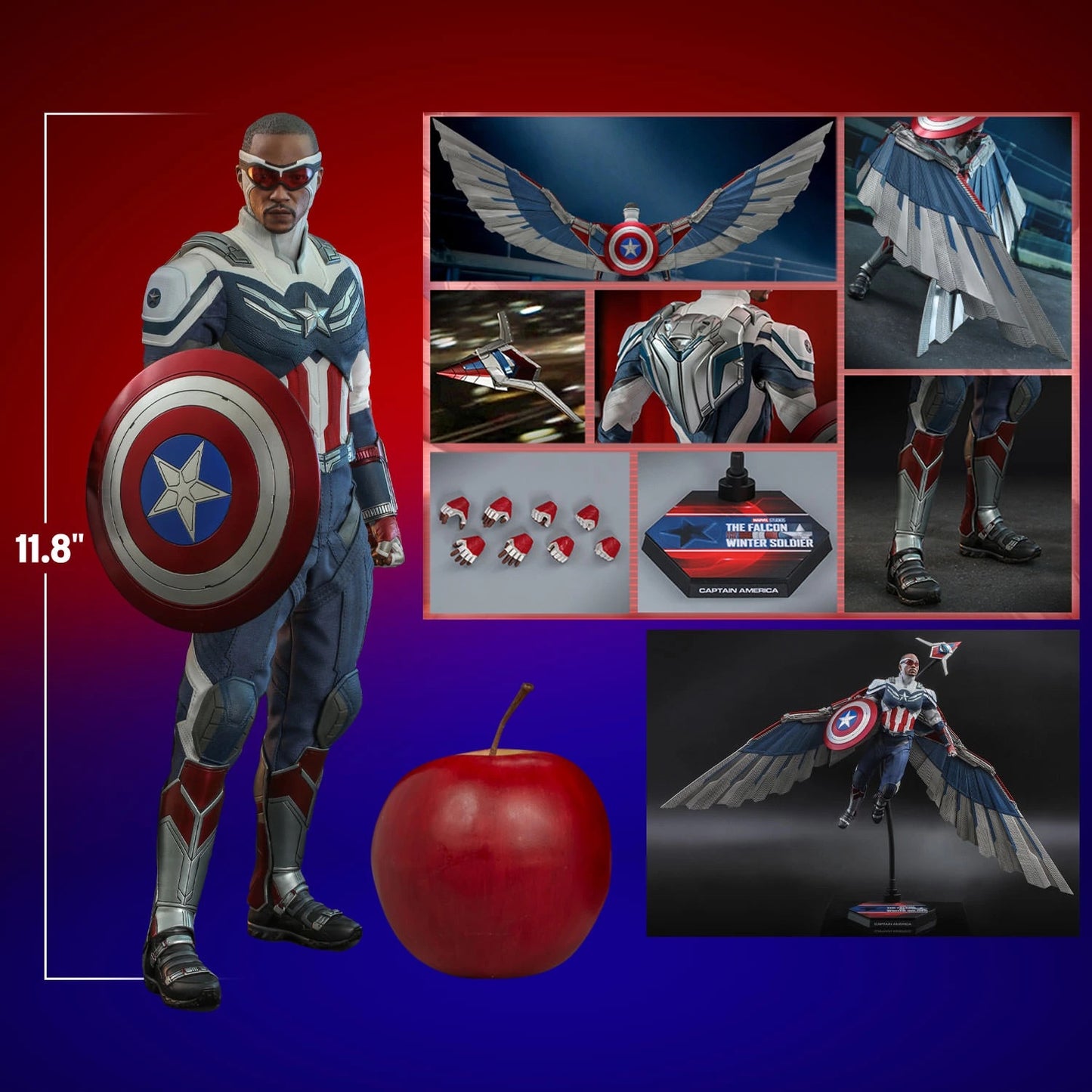 Captain America 1/6 - Falcon And The Winter Soldier Hot Toys