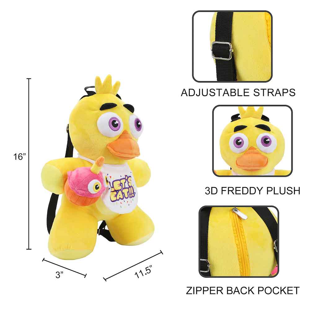 Chica Plush Mini BackPack - Five Nights at Freddy's Bioworld