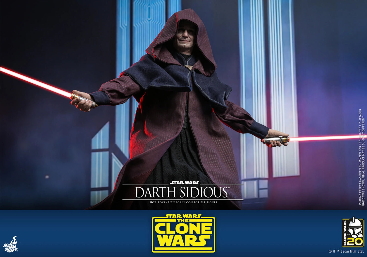 Darth Sidious 1/6 - Star Wars: The Clone Wars Hot Toys