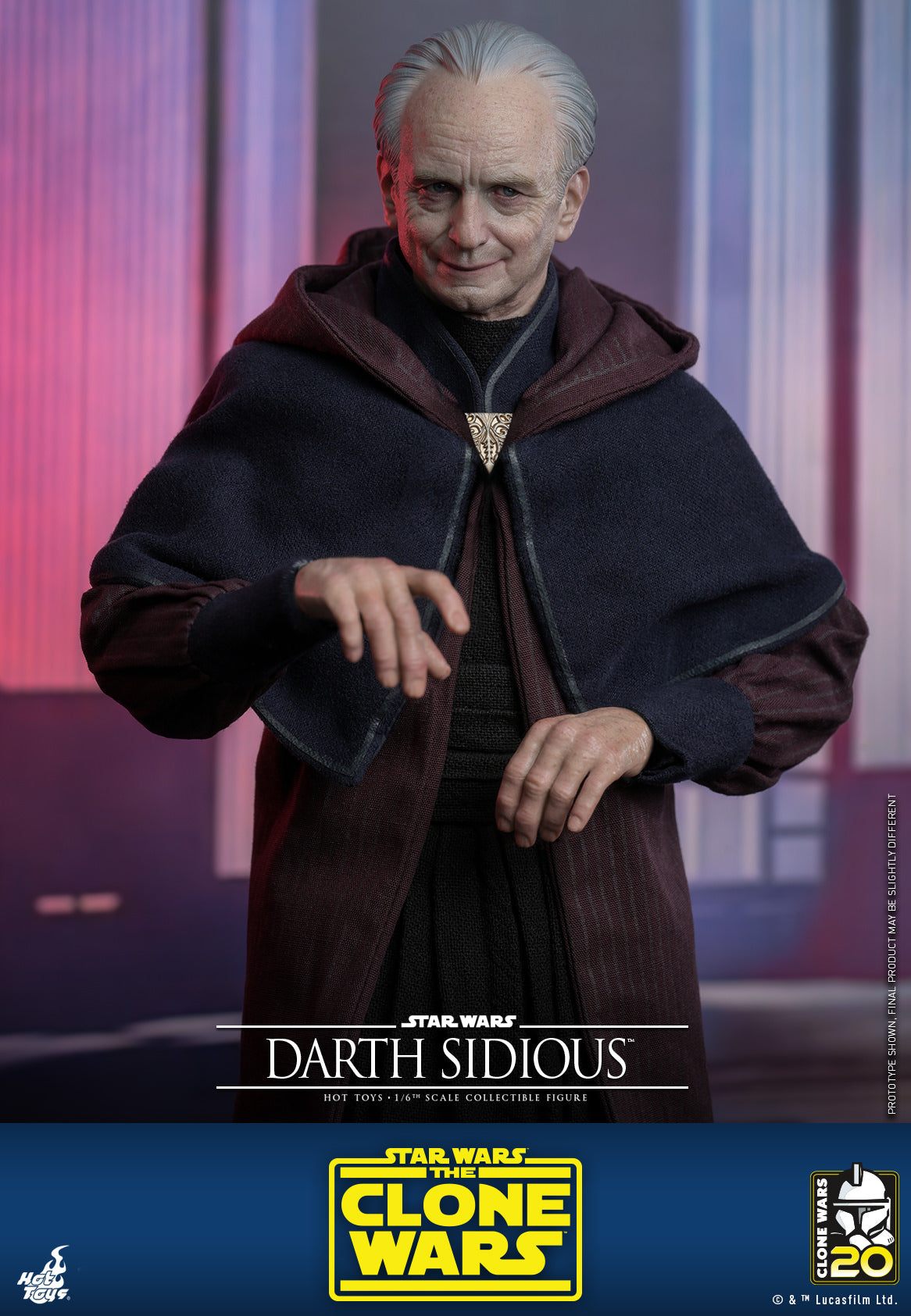 Darth Sidious 1/6 - Star Wars: The Clone Wars Hot Toys