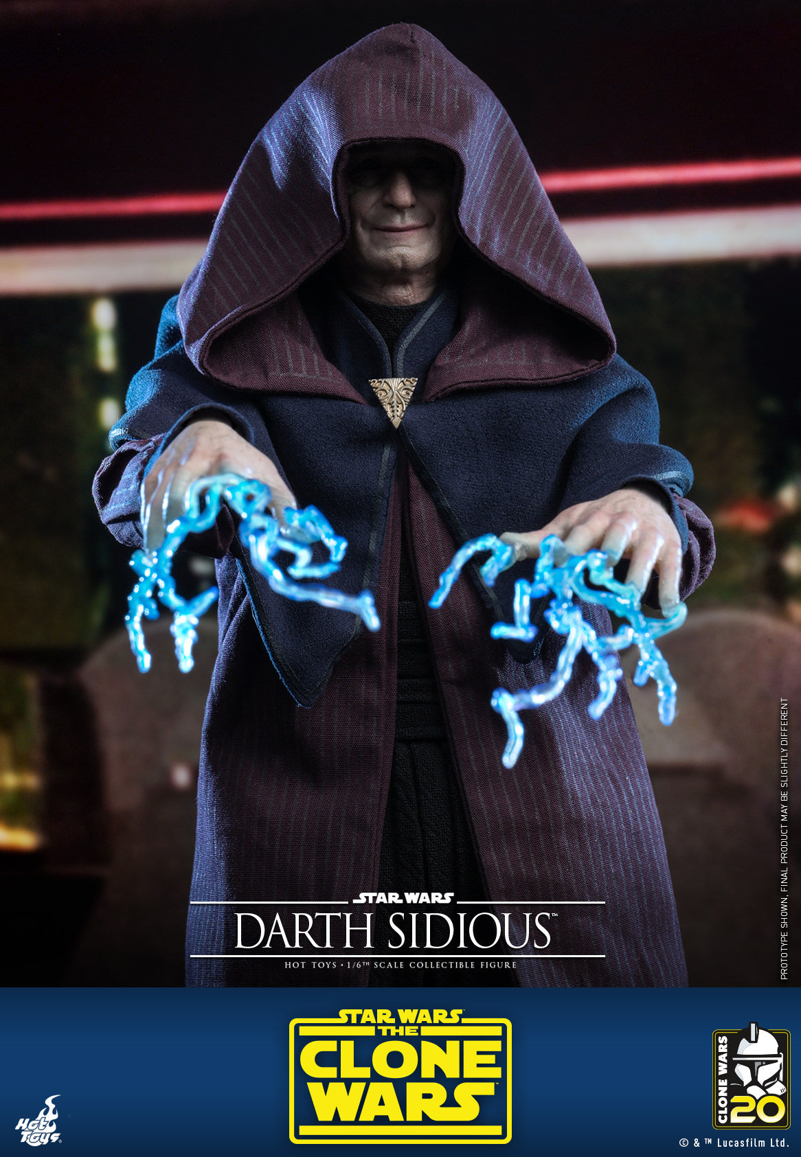 Darth Sidious 1/6 - Star Wars: The Clone Wars Hot Toys