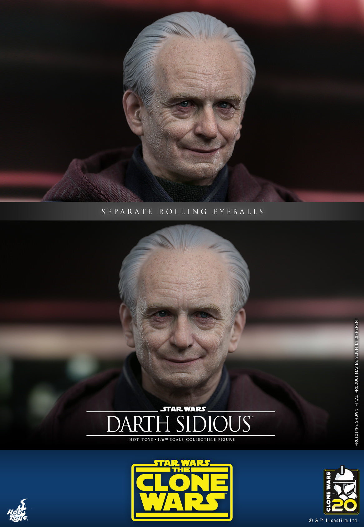 Darth Sidious 1/6 - Star Wars: The Clone Wars Hot Toys
