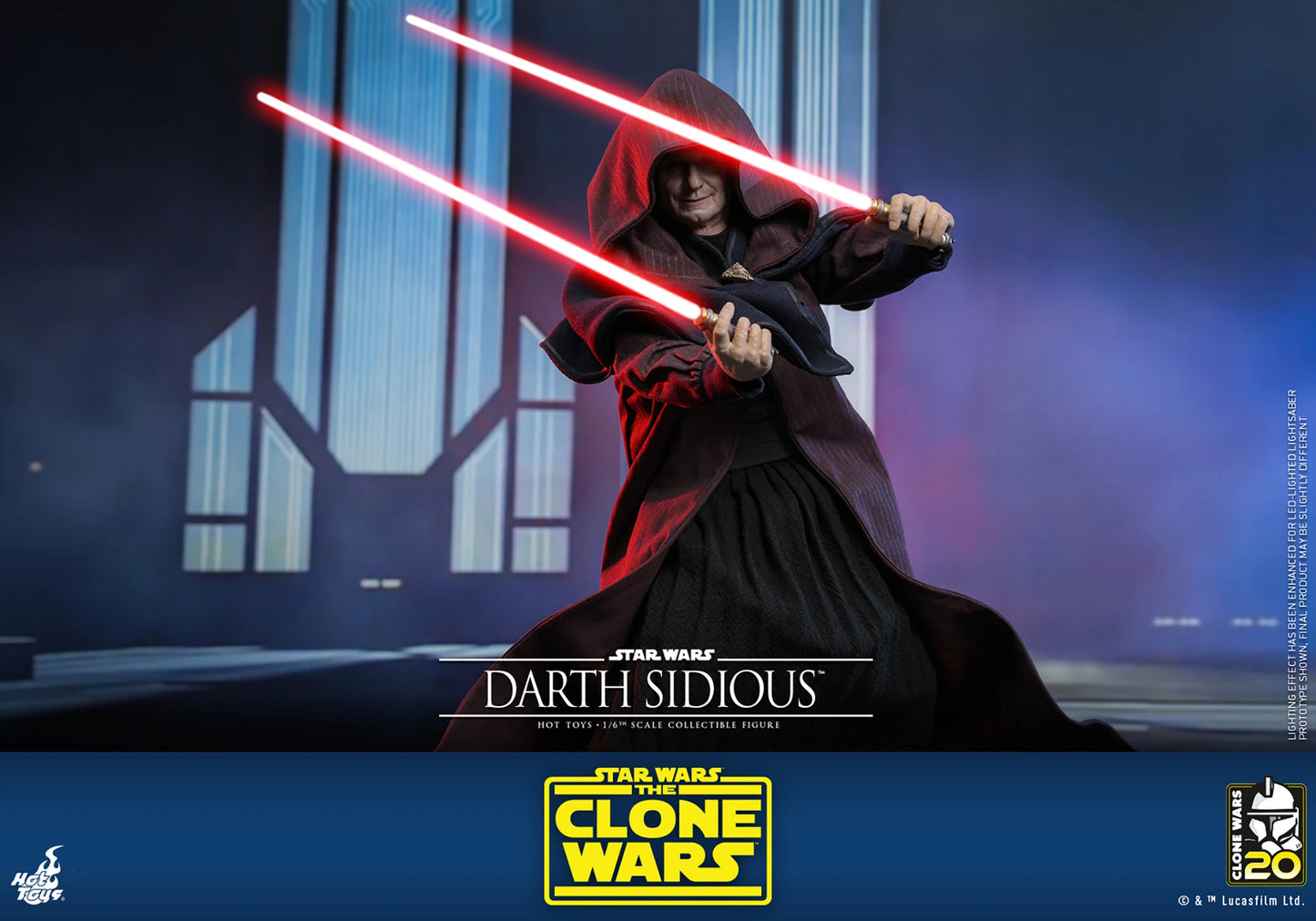 Darth Sidious 1/6 - Star Wars: The Clone Wars Hot Toys