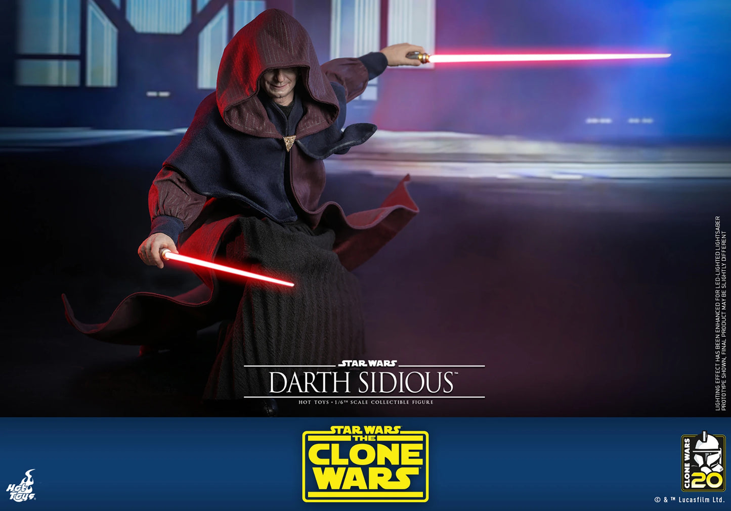 Darth Sidious 1/6 - Star Wars: The Clone Wars Hot Toys