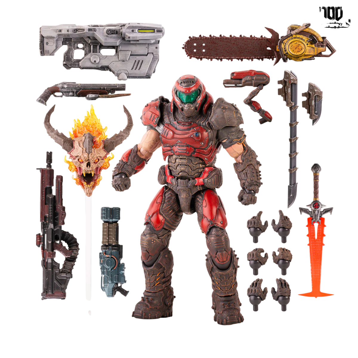Doom Slayer (Crimson Variant) 1/6 - Doom Eternal Mondo Edition