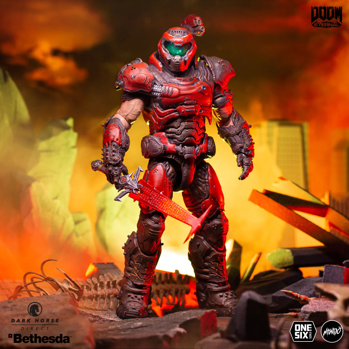 Doom Slayer (Crimson Variant) 1/6 - Doom Eternal Mondo Edition
