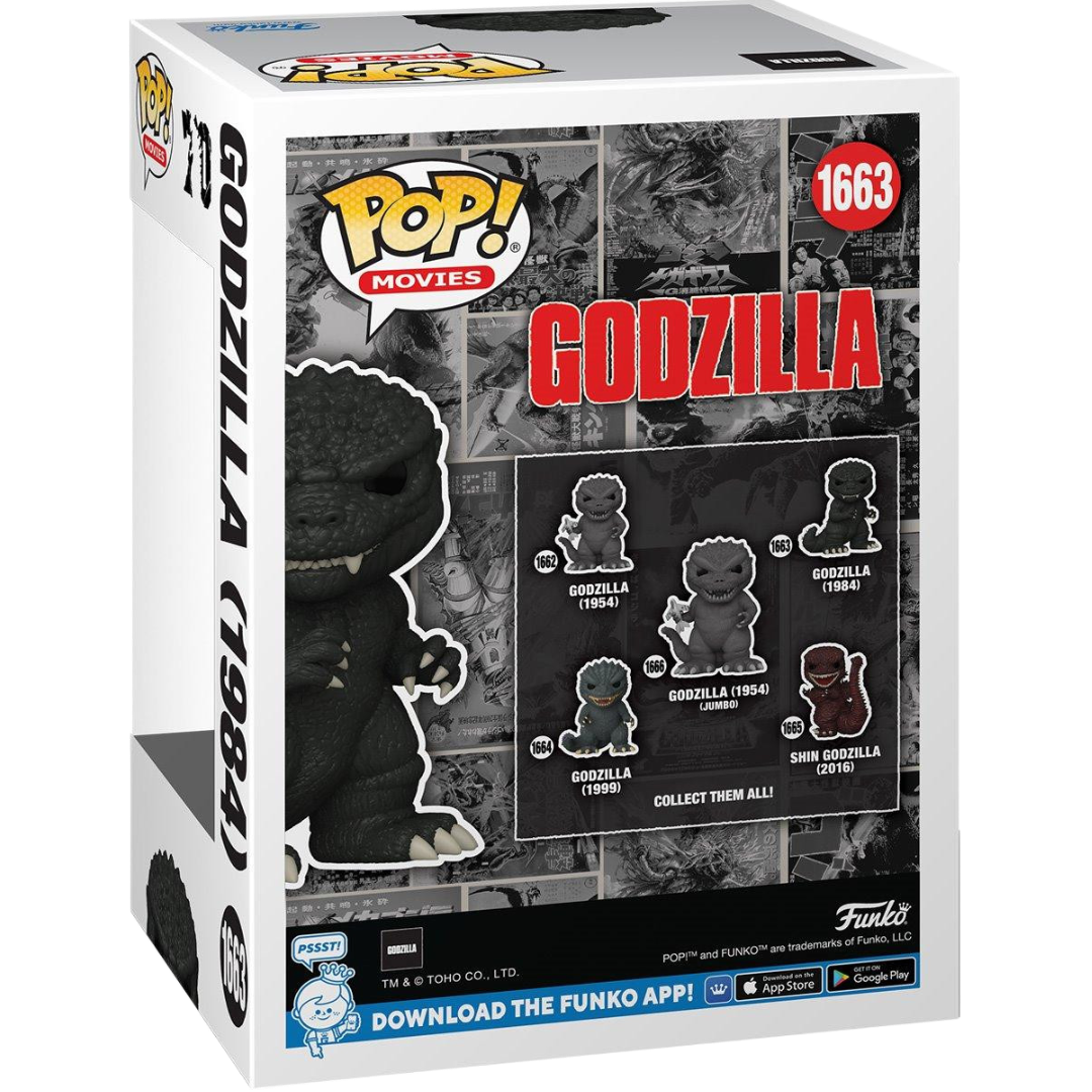 Burning Godzilla (1984) Chase 1663 - Godzilla: 70Th Anniversary Funko Pop! Movies