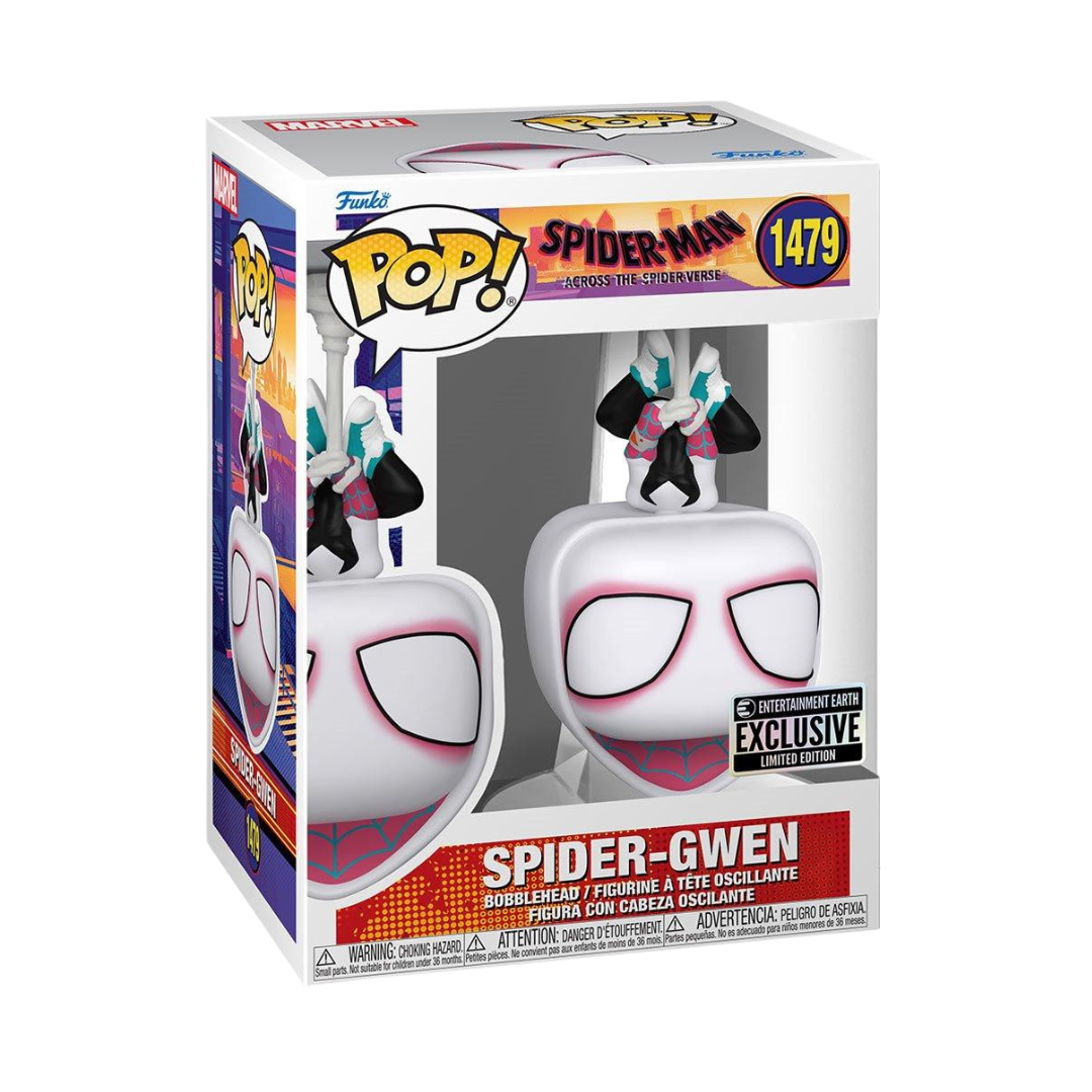 Spider-Gwen Upside Down 1479 (EE Exclusive) - Spider-Man Across The Spider-Verse Funko Pop! Movies
