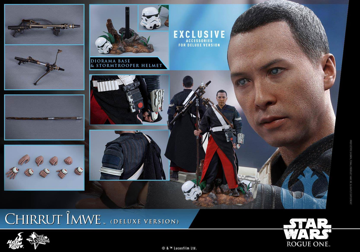Chirrute Imwe (Deluxe) 1/6 - Rogue One: A Star Wars Story Hot Toys