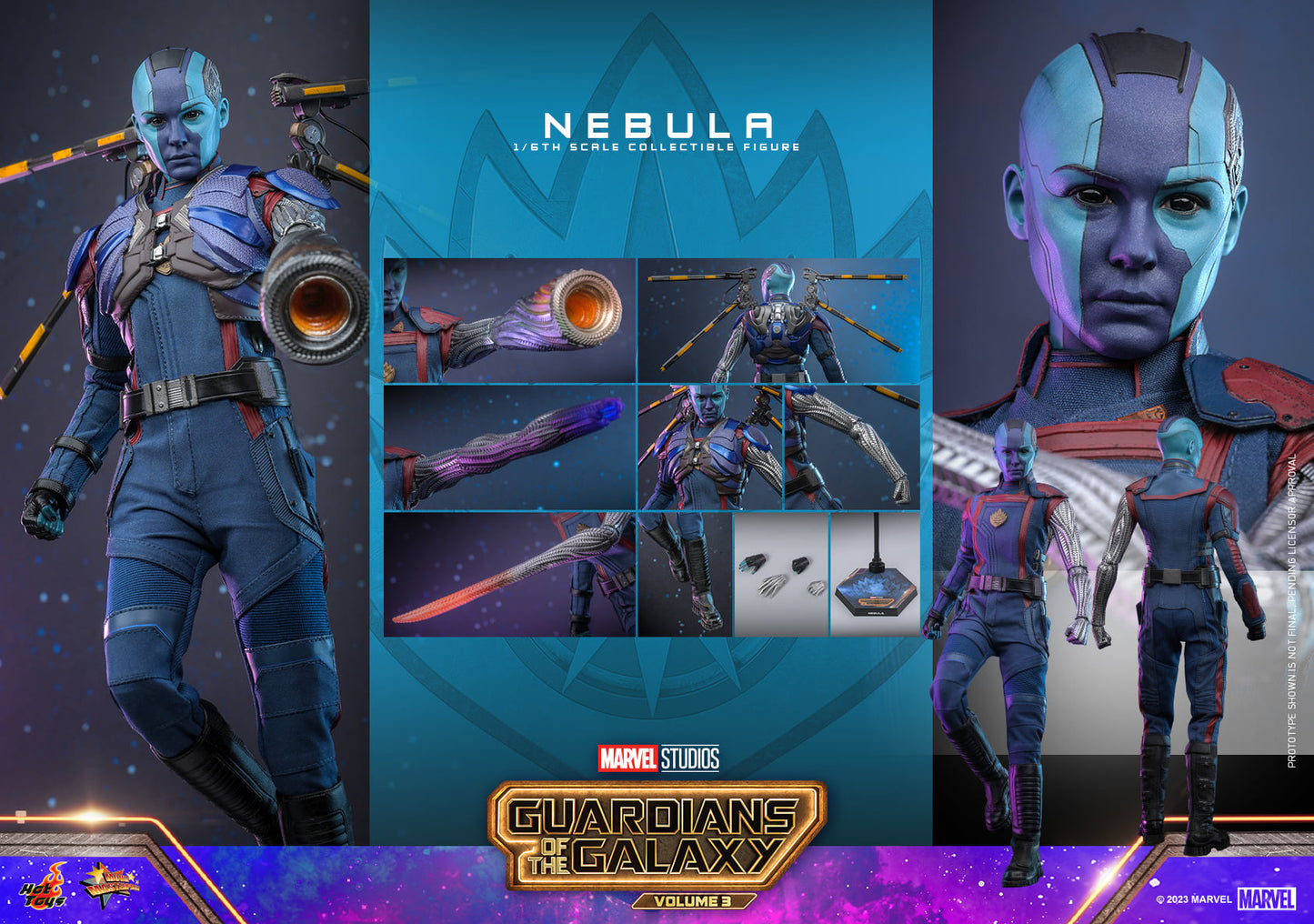 Nebula 1/6 - Guardianes de la Galaxia Vol.3 Hot Toys