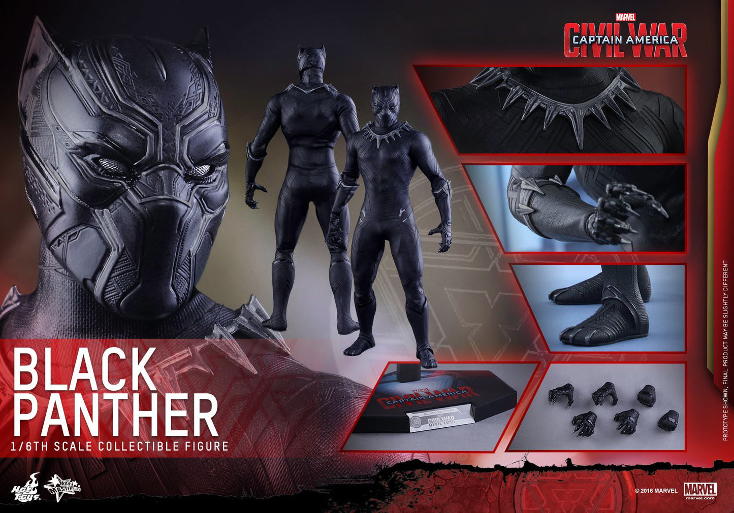 Black Panther 1/6 - Captain America: Civil War Hot Toys