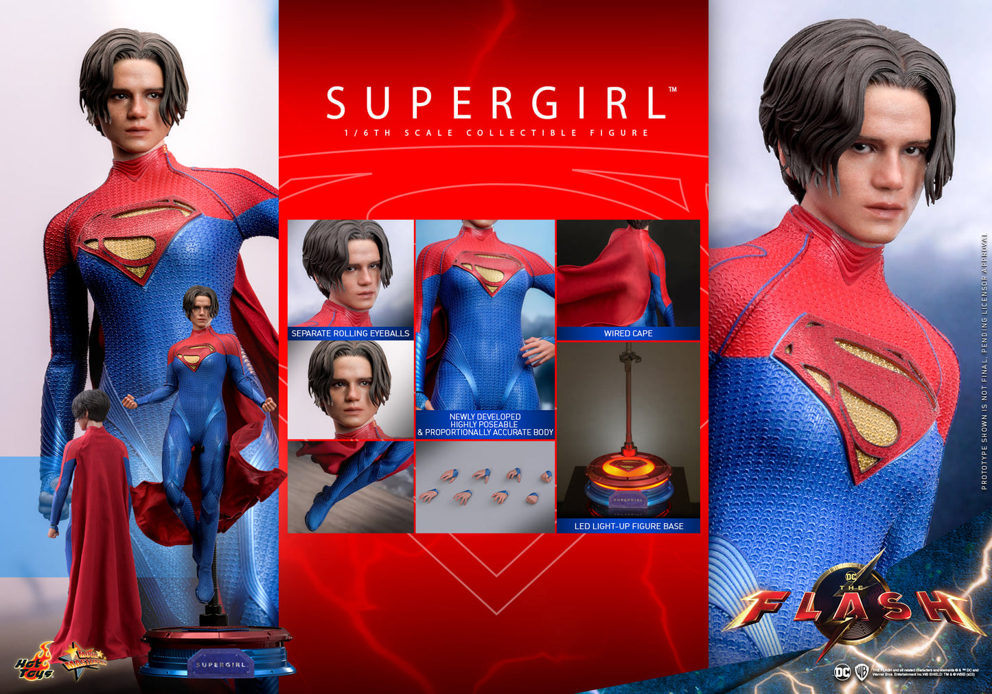 Supergirl 1/6 - Dc: The Flash Hot Toys