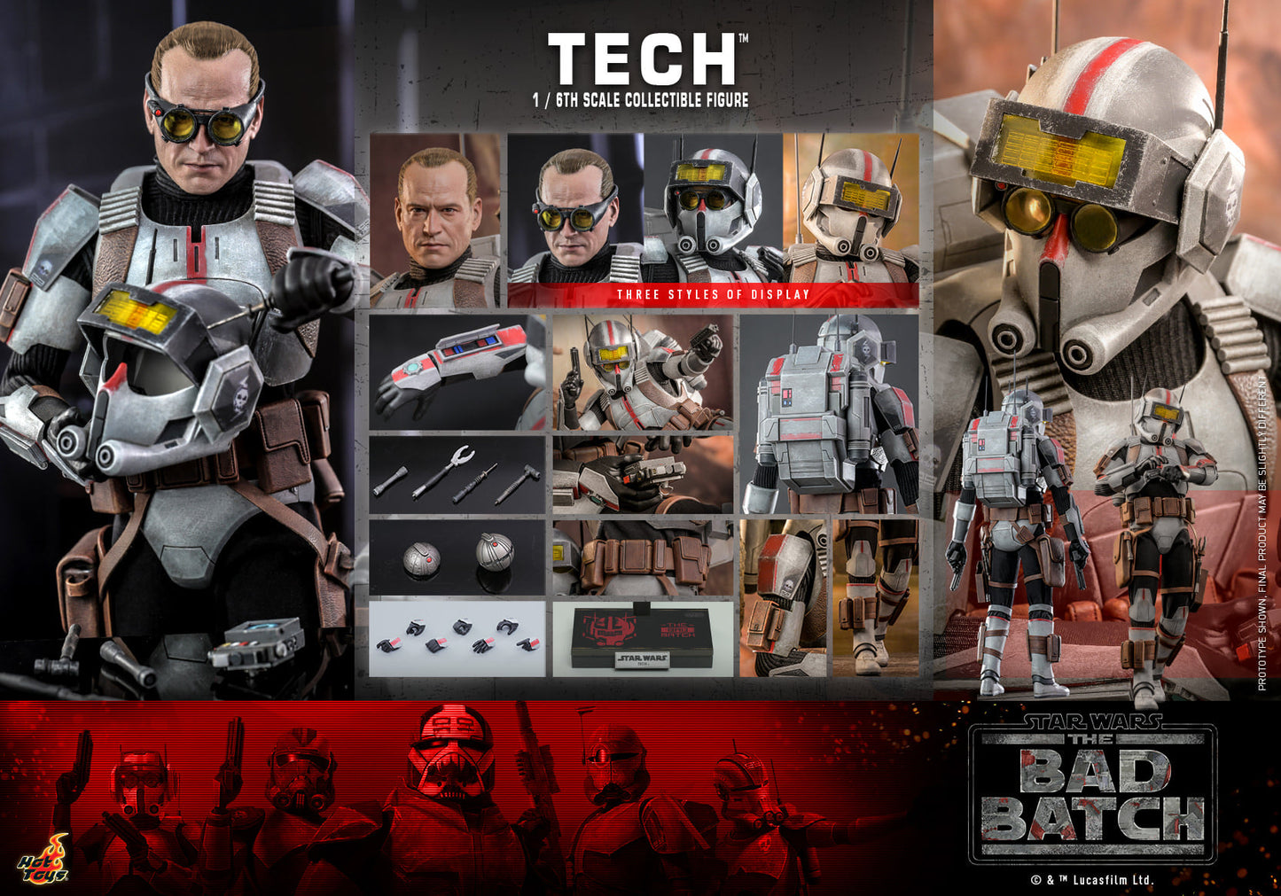 Tech 1/6 - Star Wars: The Bad Batch Hot Toys