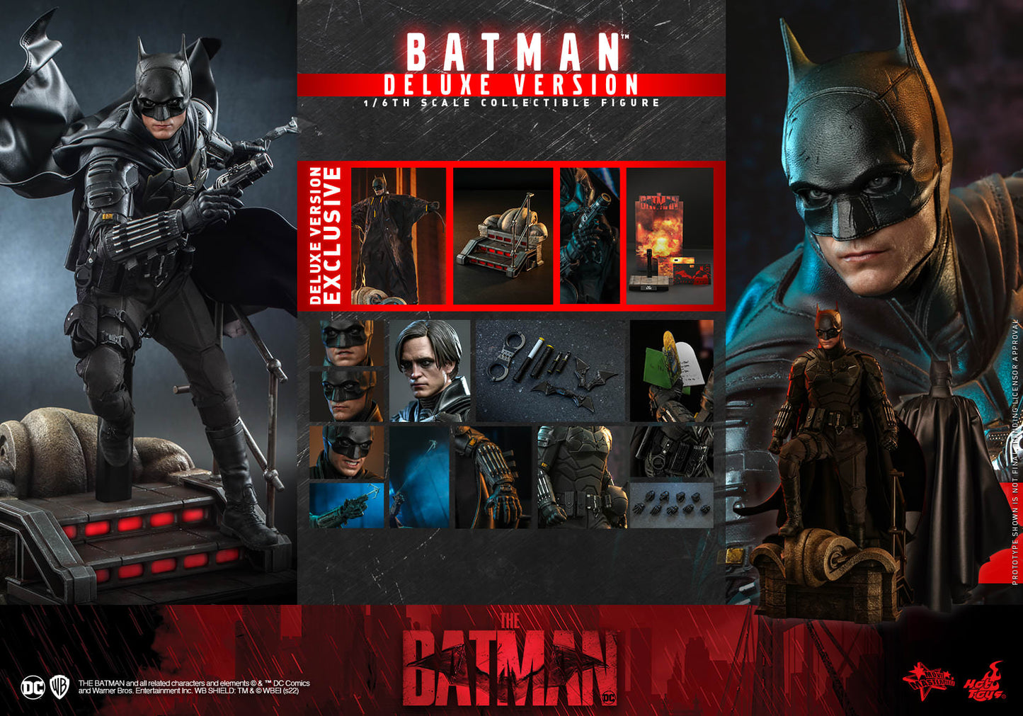 The Batman Deluxe 1/6 - The Batman Dc Hot Toys