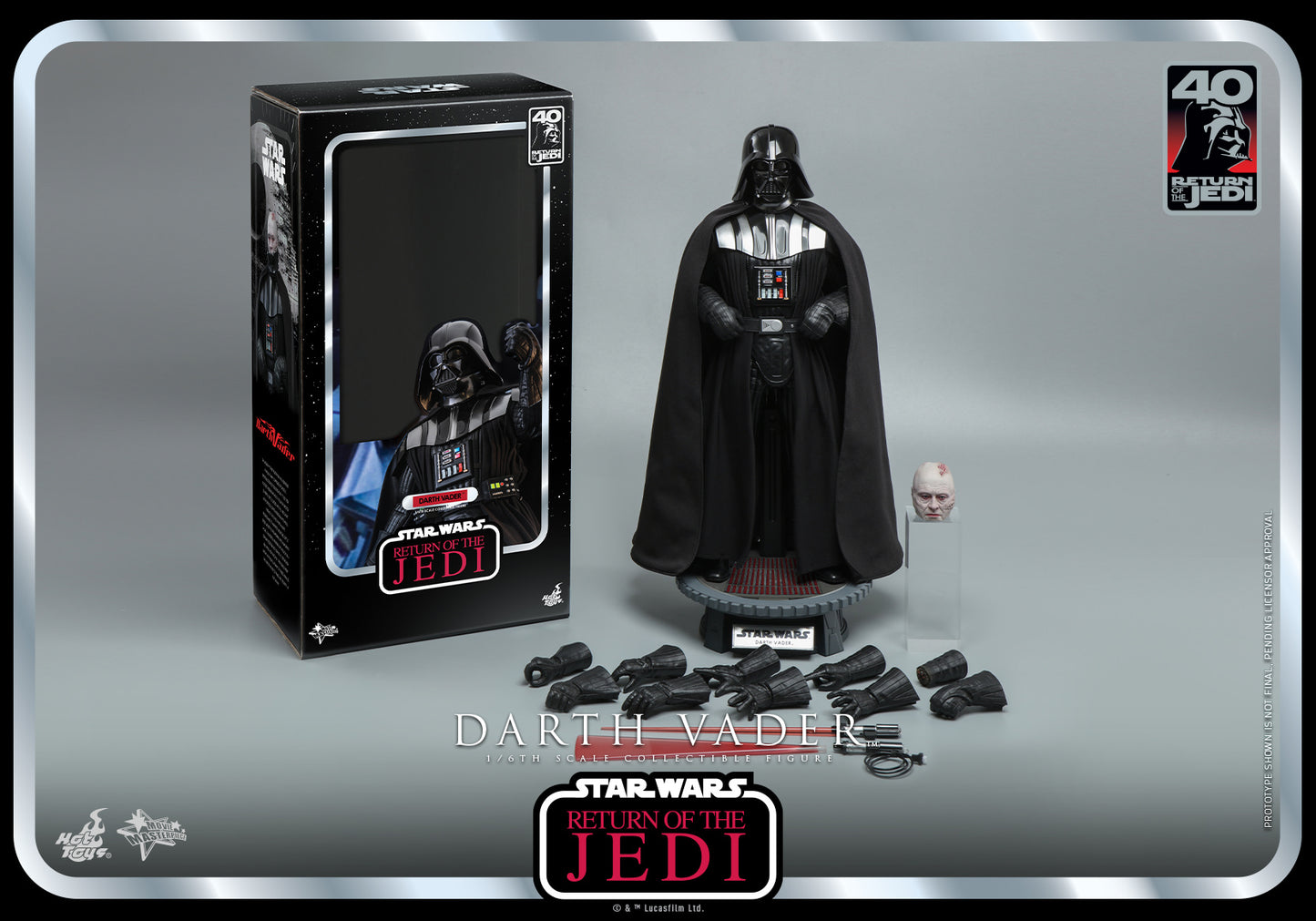 Darth Vader 1/6 - Star Wars: The Return Of The Jedi 40Th Anniversary Hot Toys