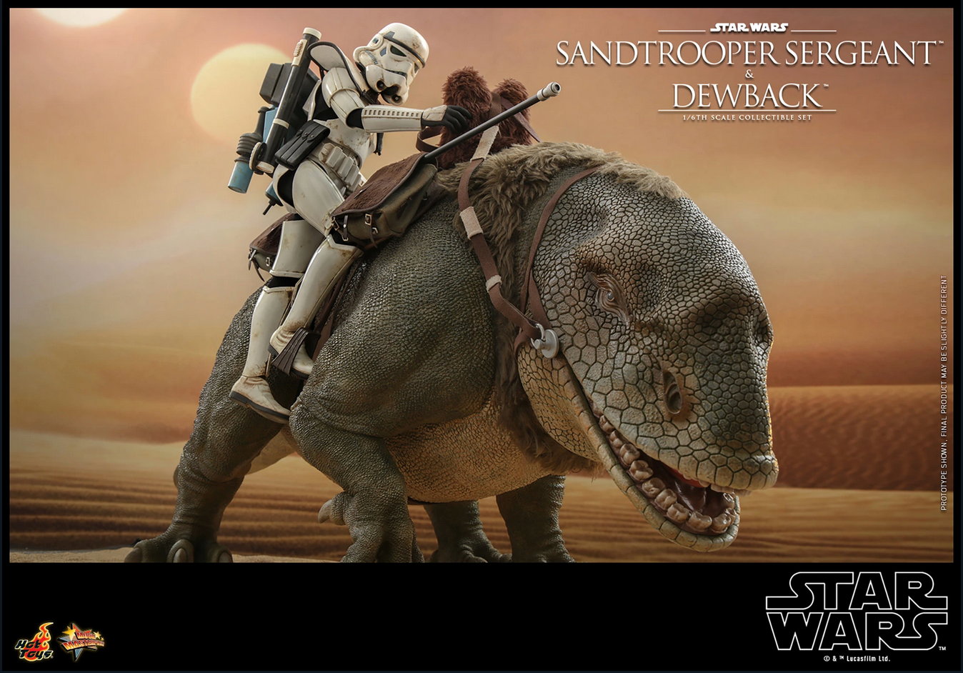 Sandtrooper Sergeant & Dewback Set 1/6 - Star Wars: A New Hope Hot Toys