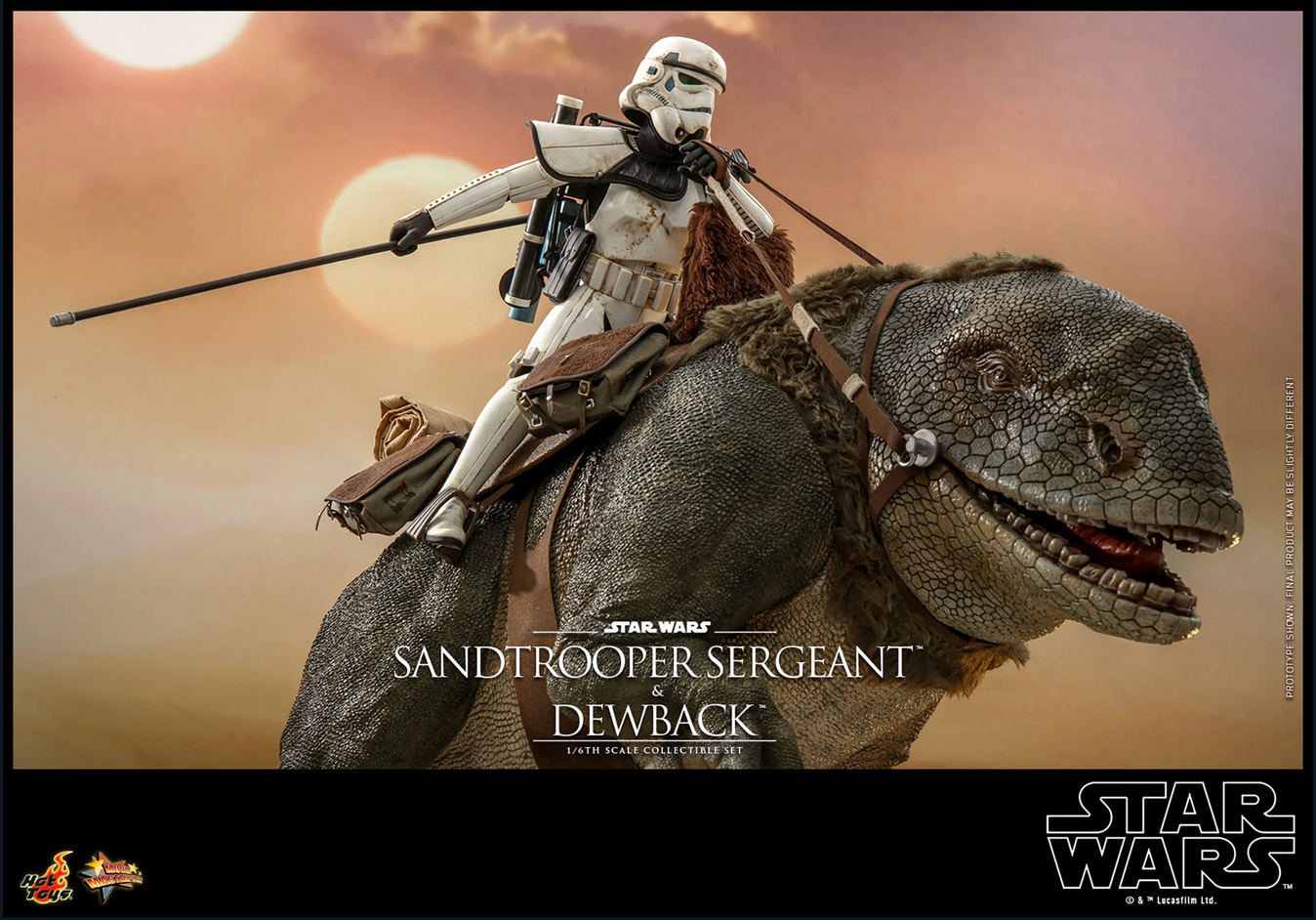 Sandtrooper Sergeant & Dewback Set 1/6 - Star Wars: A New Hope Hot Toys