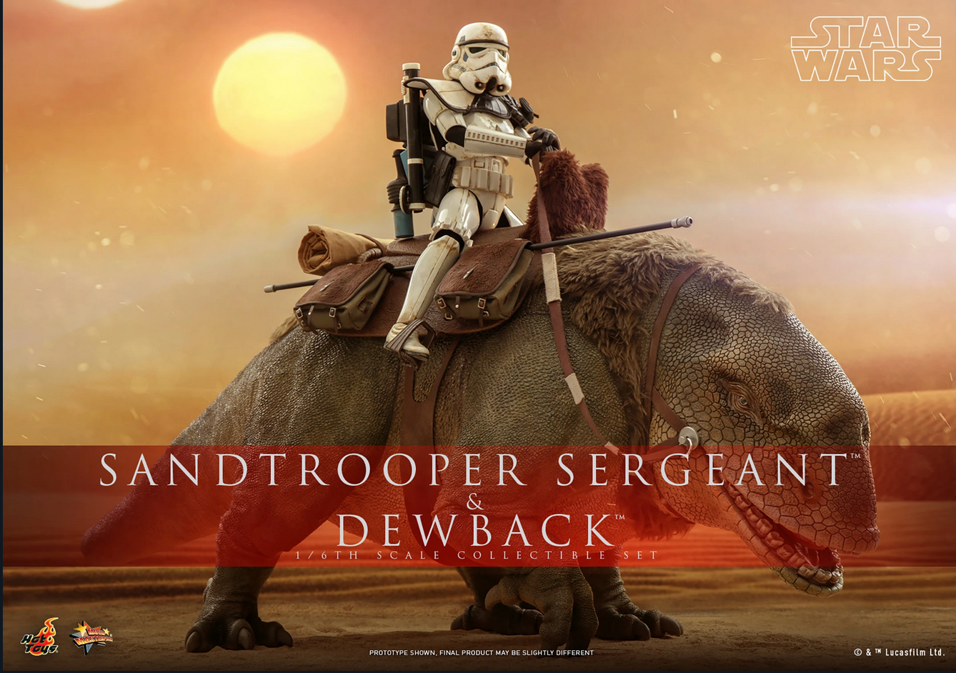 Sandtrooper Sergeant & Dewback Set 1/6 - Star Wars: A New Hope Hot Toys