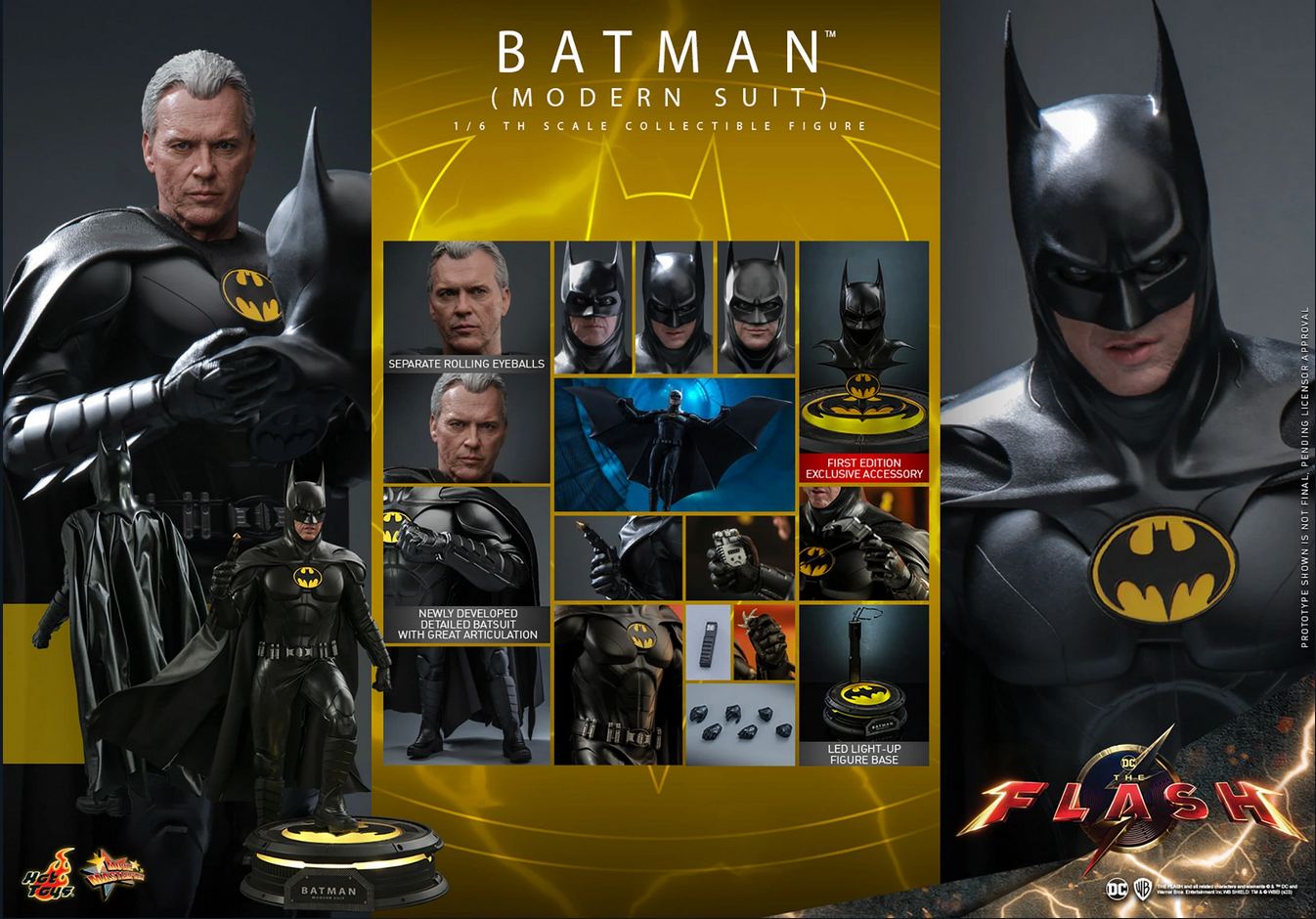 Batman Modern Suit (2023 First Edition) 1/6 - The Flash Dc Hot Toys