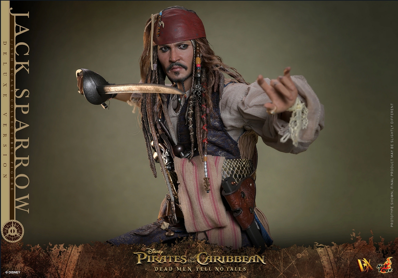 Jack Sparrow Deluxe 1/6 (Dx Series) - Pirates of the Caribbean: Dead Men Tell No Tales Hot Toys