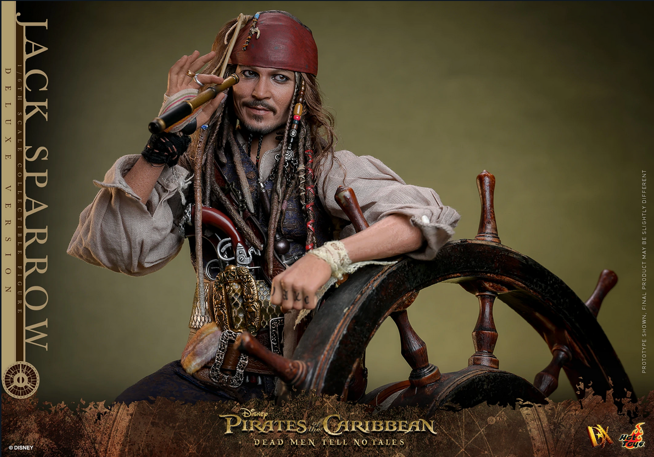 Jack Sparrow Deluxe 1/6 (Dx Series) - Pirates of the Caribbean: Dead Men Tell No Tales Hot Toys