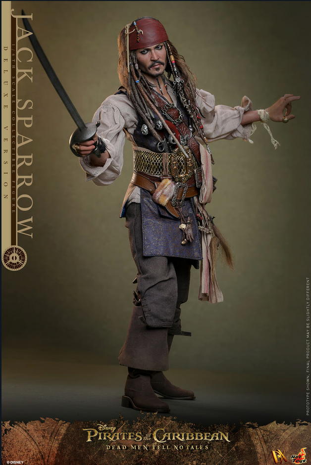 Jack Sparrow Deluxe 1/6 (Dx Series) - Pirates of the Caribbean: Dead Men Tell No Tales Hot Toys