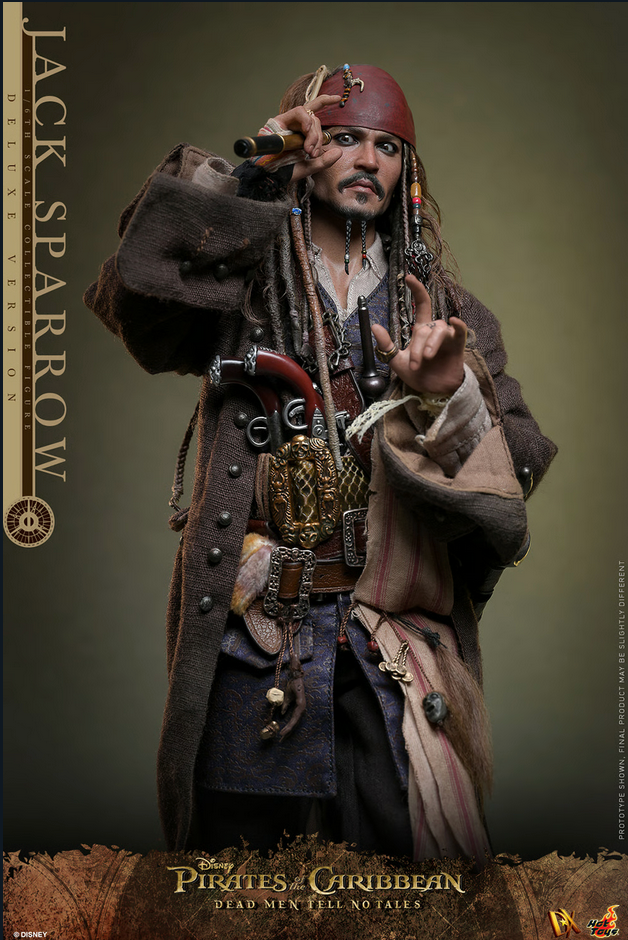 Jack Sparrow Deluxe 1/6 (Dx Series) - Pirates of the Caribbean: Dead Men Tell No Tales Hot Toys