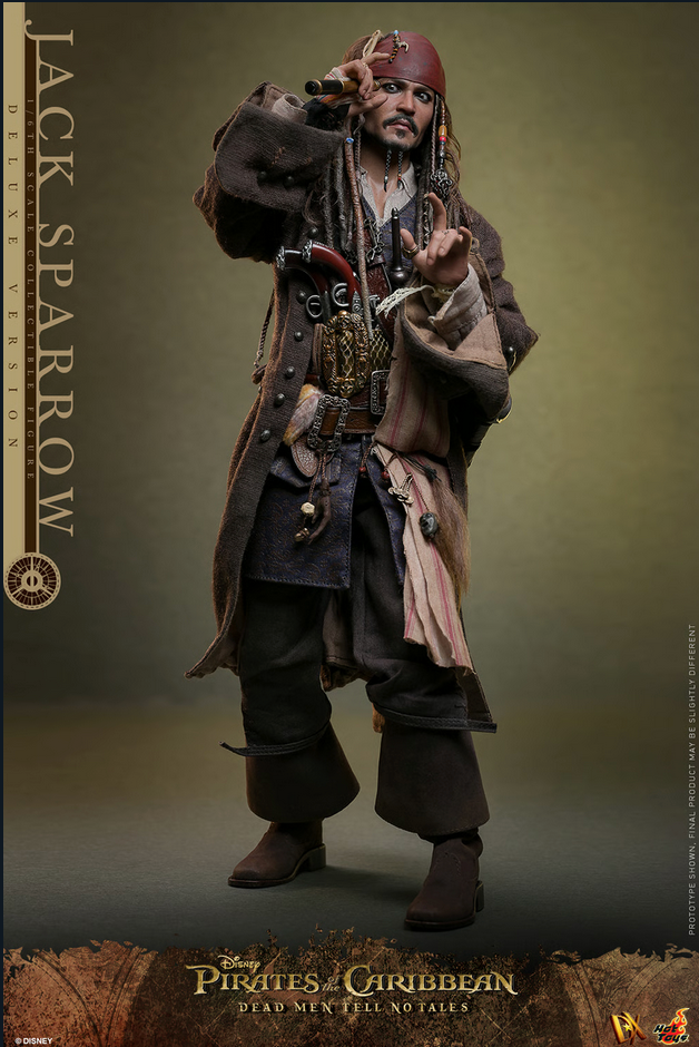 Jack Sparrow Deluxe 1/6 (Dx Series) - Pirates of the Caribbean: Dead Men Tell No Tales Hot Toys