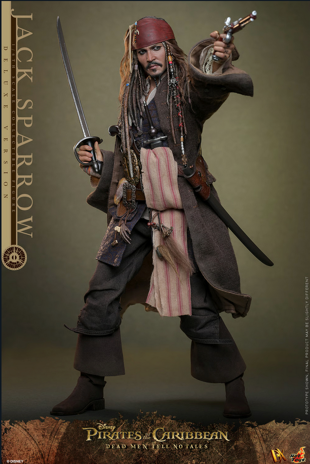 Jack Sparrow Deluxe 1/6 (Dx Series) - Pirates of the Caribbean: Dead Men Tell No Tales Hot Toys