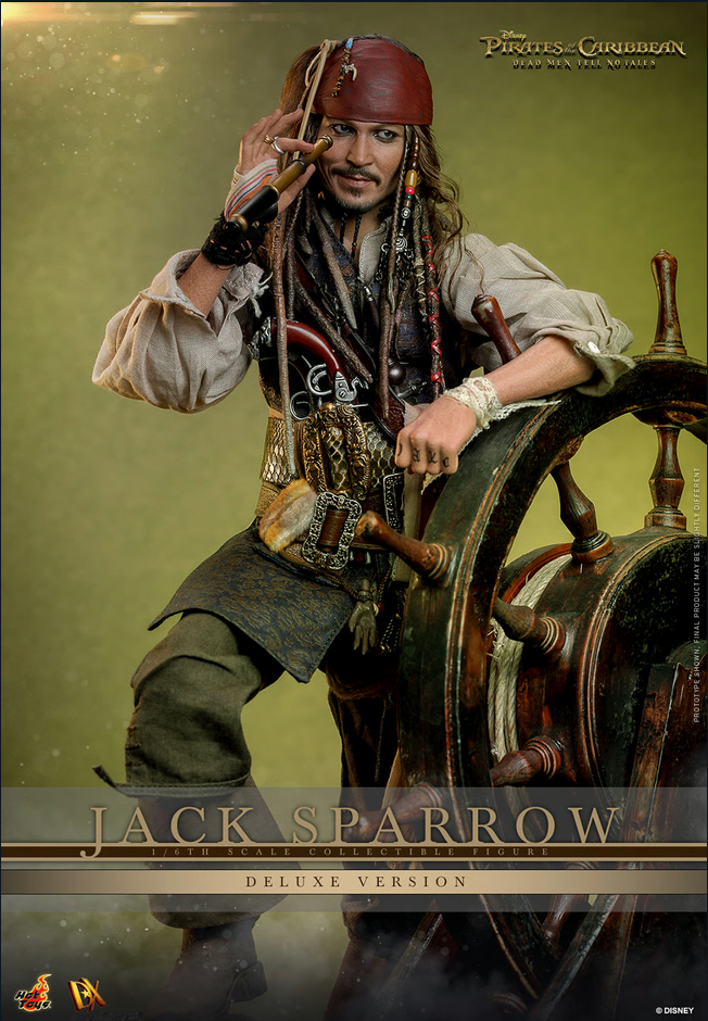 Jack Sparrow Deluxe 1/6 (Dx Series) - Pirates of the Caribbean: Dead Men Tell No Tales Hot Toys