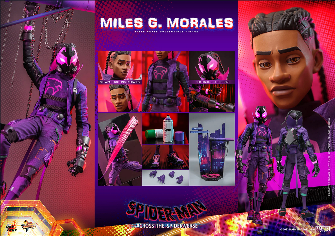 Miles G Morales 1/6 - Marvel Spider-Man: Across the Spiderverse Hot Toys