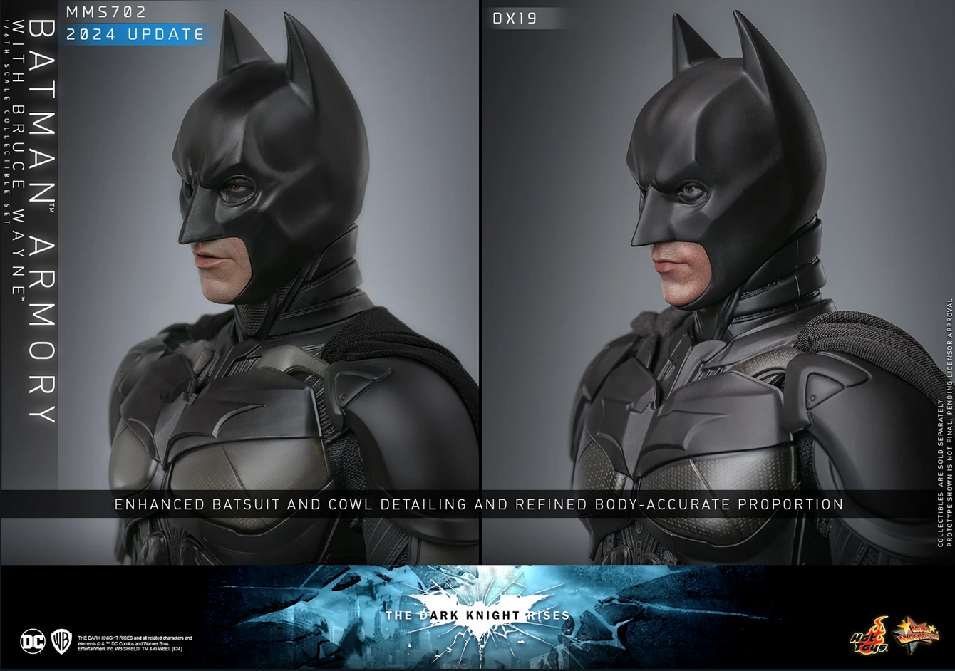 Batman Armory & Bruce Wayne Set 1/6 - Batman: The Dark Knight Rises Dc Hot Toys