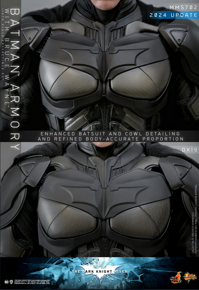 Batman Armory & Bruce Wayne Set 1/6 - Batman: The Dark Knight Rises Dc Hot Toys