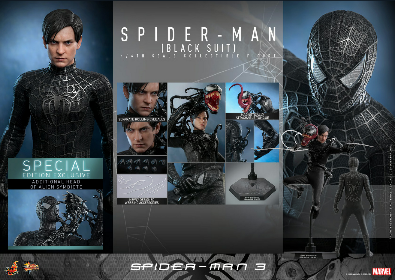 Spider-Man Black Suit (Special Edition) 1/6 - Spider-Man 3 Marvel Hot Toys