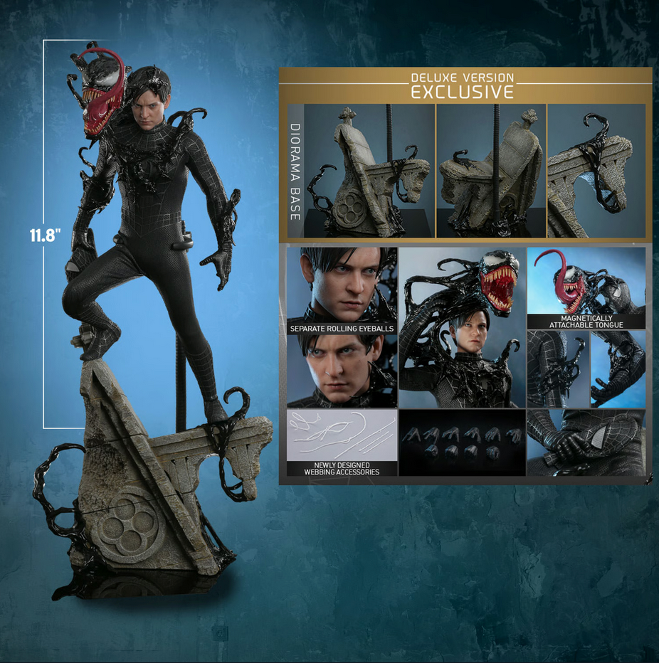 Spider-Man Black Suit (Deluxe Version) 1/6 - Spider-Man 3 Marvel Hot Toys