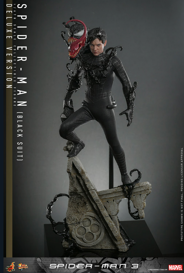 Spider-Man Black Suit (Deluxe Version) 1/6 - Spider-Man 3 Marvel Hot Toys