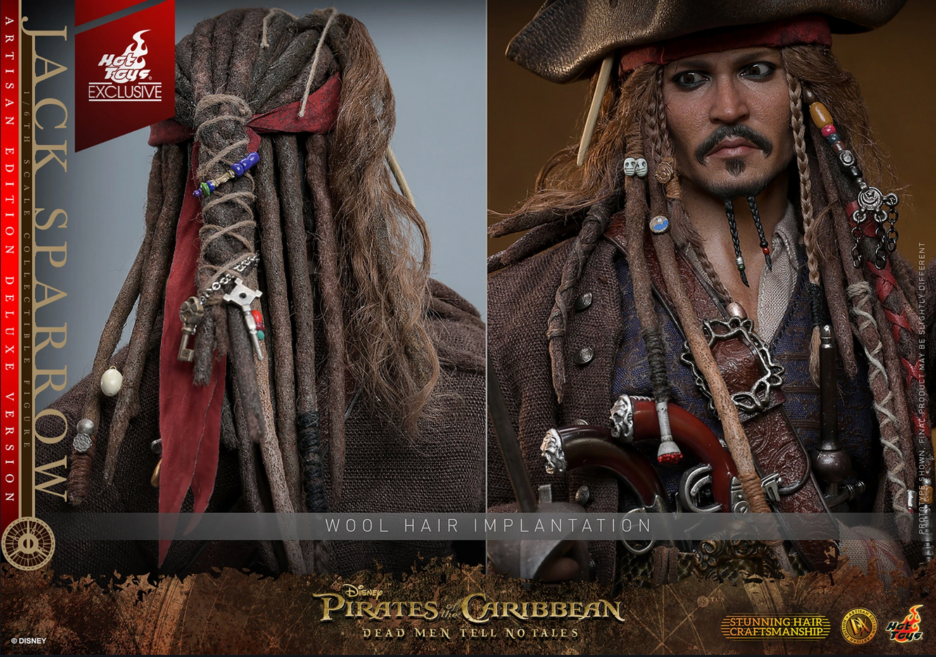 Jack Sparrow (Artisan Edition Deluxe Edition) 1/6 - Pirates of the Caribbean: Dead Men Tell No Tales Hot Toys