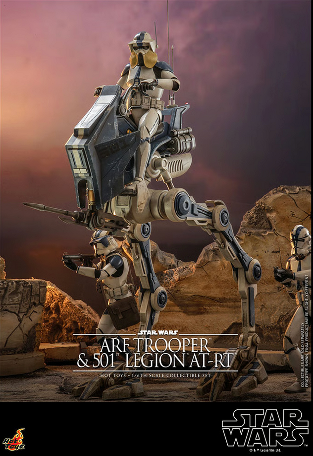 Arf Trooper & 501st Legion At-Rt Set 1/6 - Star Wars: The Clone Wars Hot Toys