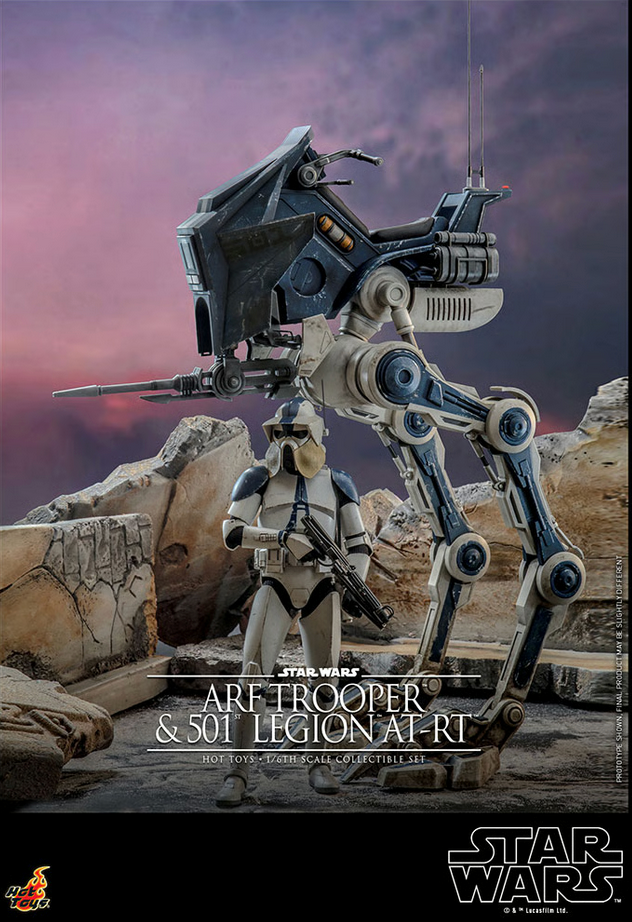 Arf Trooper & 501st Legion At-Rt Set 1/6 - Star Wars: The Clone Wars Hot Toys
