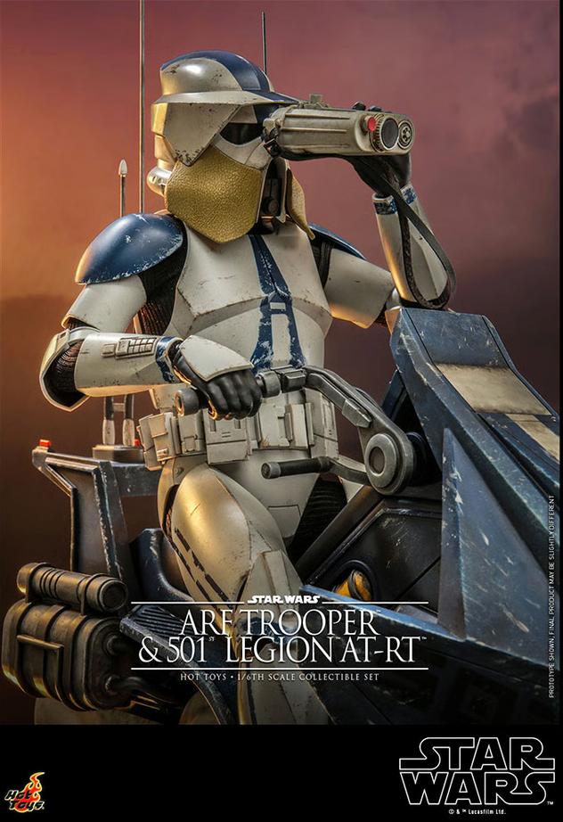 Arf Trooper & 501st Legion At-Rt Set 1/6 - Star Wars: The Clone Wars Hot Toys