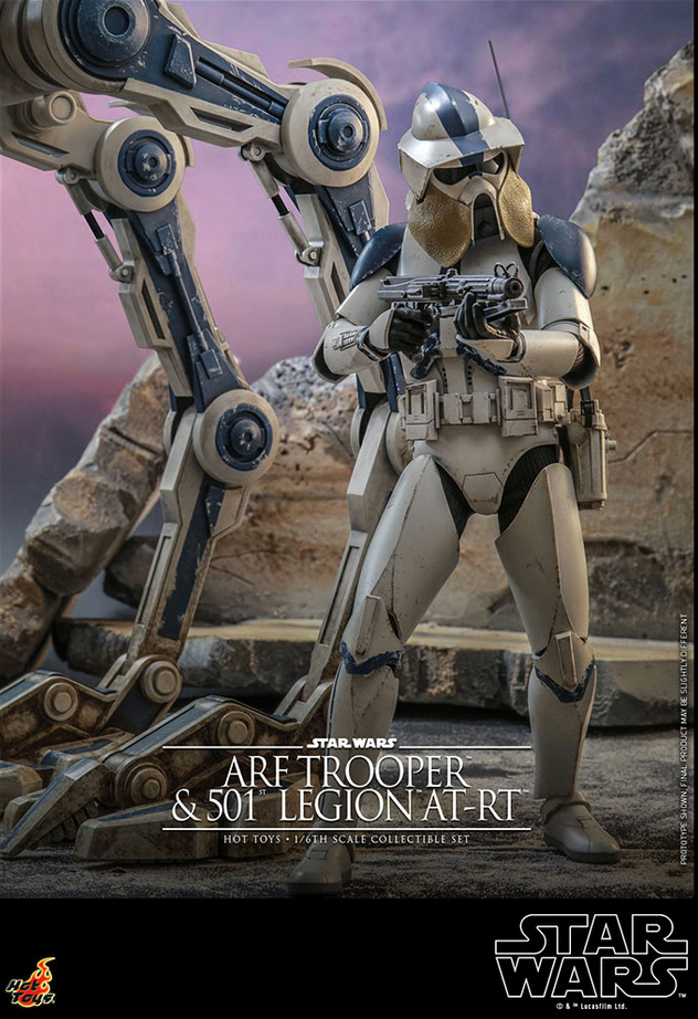 Arf Trooper & 501st Legion At-Rt Set 1/6 - Star Wars: The Clone Wars Hot Toys