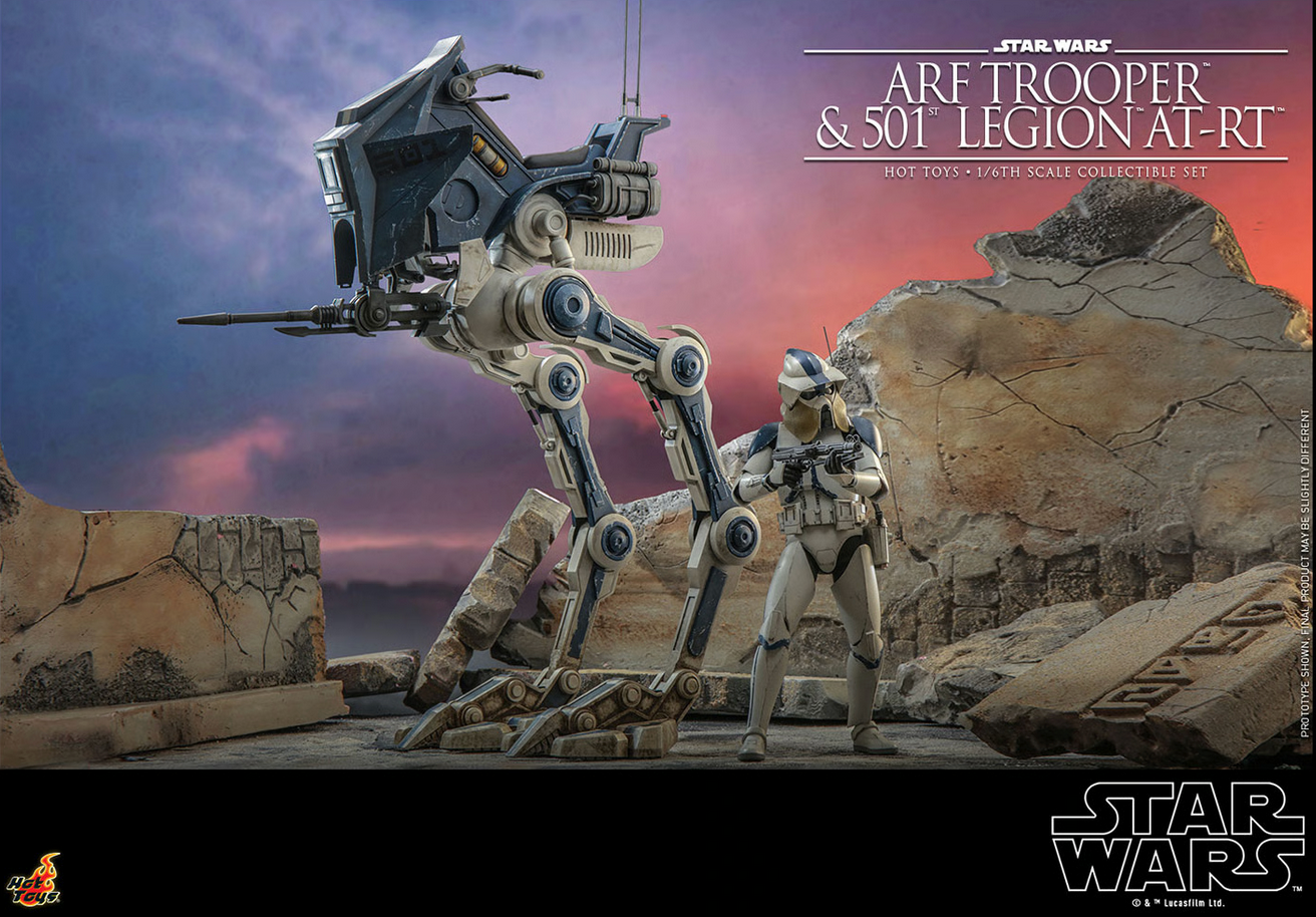 Arf Trooper & 501st Legion At-Rt Set 1/6 - Star Wars: The Clone Wars Hot Toys