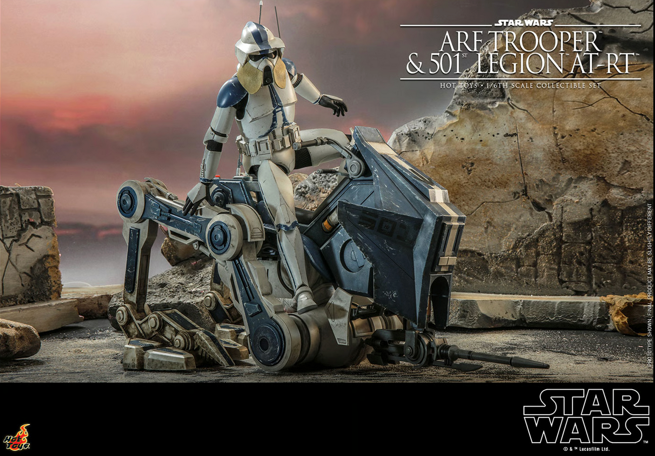 Arf Trooper & 501st Legion At-Rt Set 1/6 - Star Wars: The Clone Wars Hot Toys