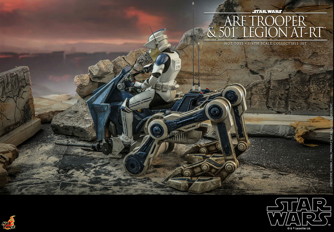 Arf Trooper & 501st Legion At-Rt Set 1/6 - Star Wars: The Clone Wars Hot Toys