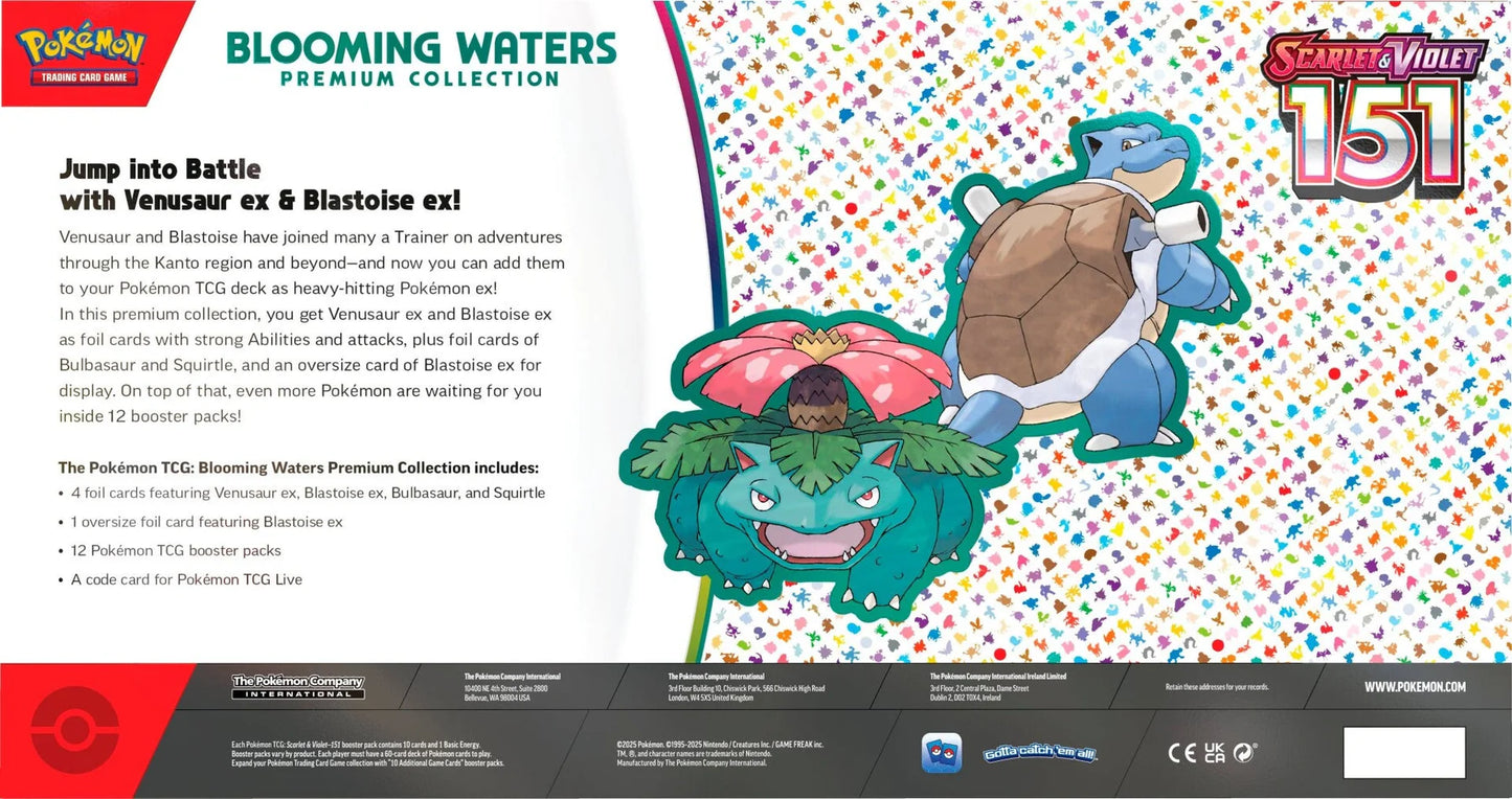 Blooming Waters Premium Collection (Ingles) - Scarlet & Violet 151: Pokemon TCG
