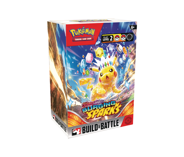 Build & Battle Surging Sparks Box (Ingles) - Scarlet & Violet: Pokemon TCG