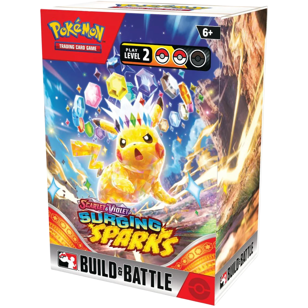 Build & Battle Surging Sparks Box (Ingles) - Scarlet & Violet: Pokemon TCG